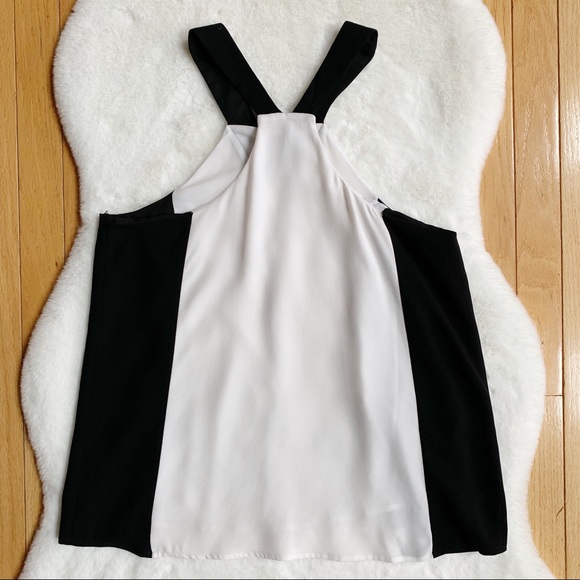 BCBGMaxAzria Sofya Cutout Colorblock Top Sz S - Picture 5 of 8